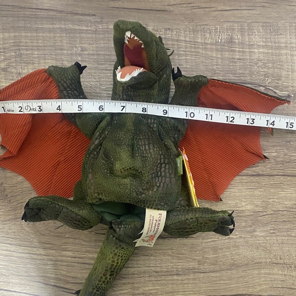 Wild Republic Green Dragon Stuffed Animal - Picture 13 of 16